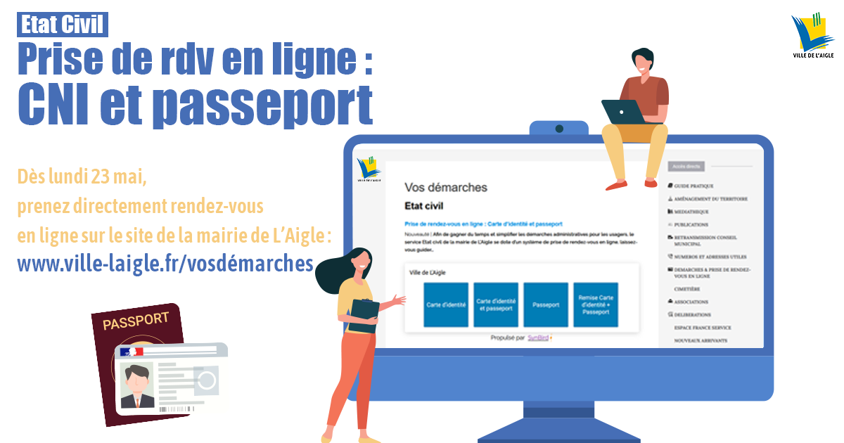 Nouveauté | Prise De Rendez-vous En Ligne CNI Et Passeport – Ville De L ...